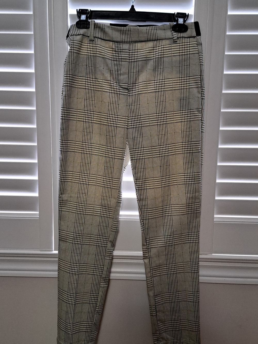 H&M Black & White Plaid Slacks